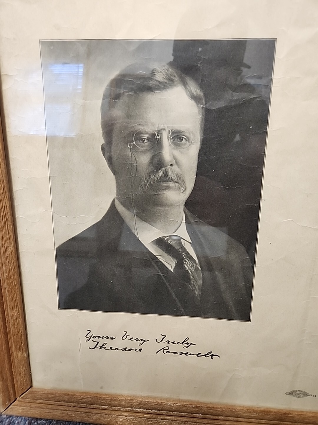 Framed 1904 Teddy Roosevelt & Charles Fairbanks Presidential Campaign Poster