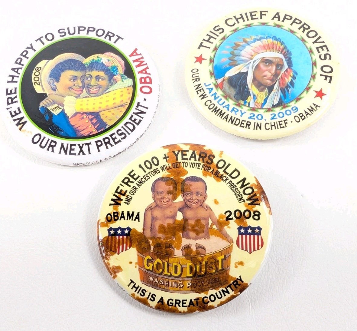 Democratic Politics Campaign Button Lot – Obama Bill Hillary Clinton – 35 Total