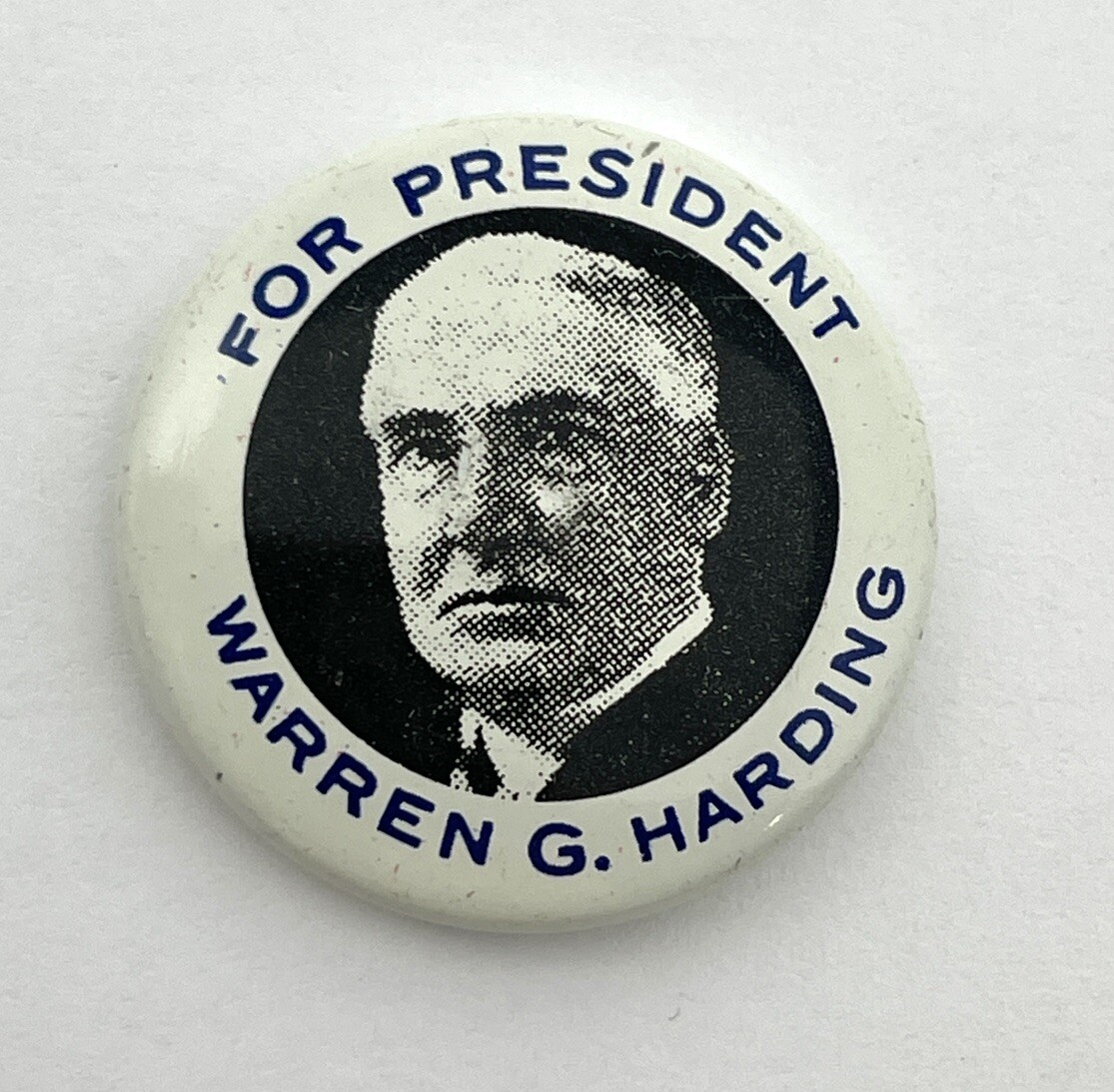 Warren G Harding for President Campaign Button Pinback Kleenex 1968 Vintage E828