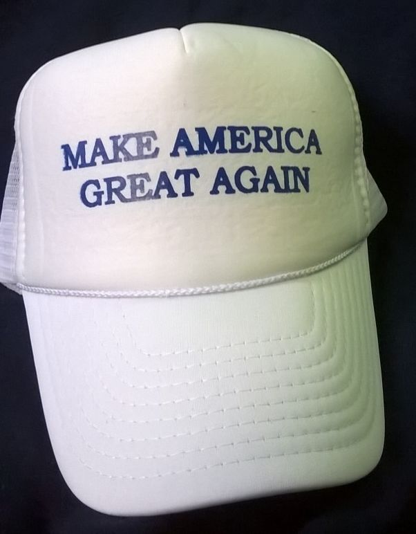 MAKE AMERICA GREAT AGAIN White Foam Front HAT – Trump LOWEST PRICE