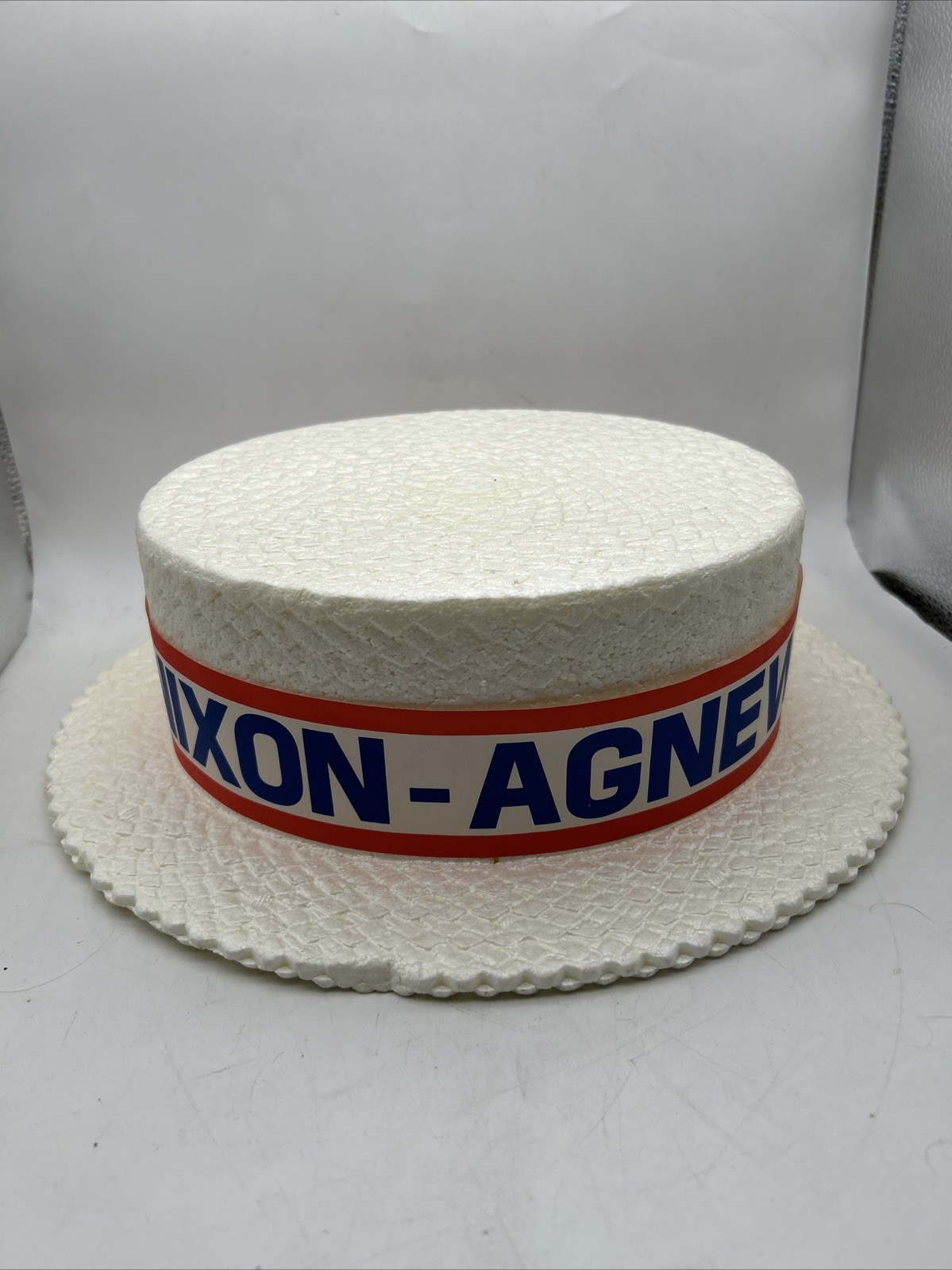 Vintage Nixon/Agnew Styrofoam Political Campaign Hat 1968