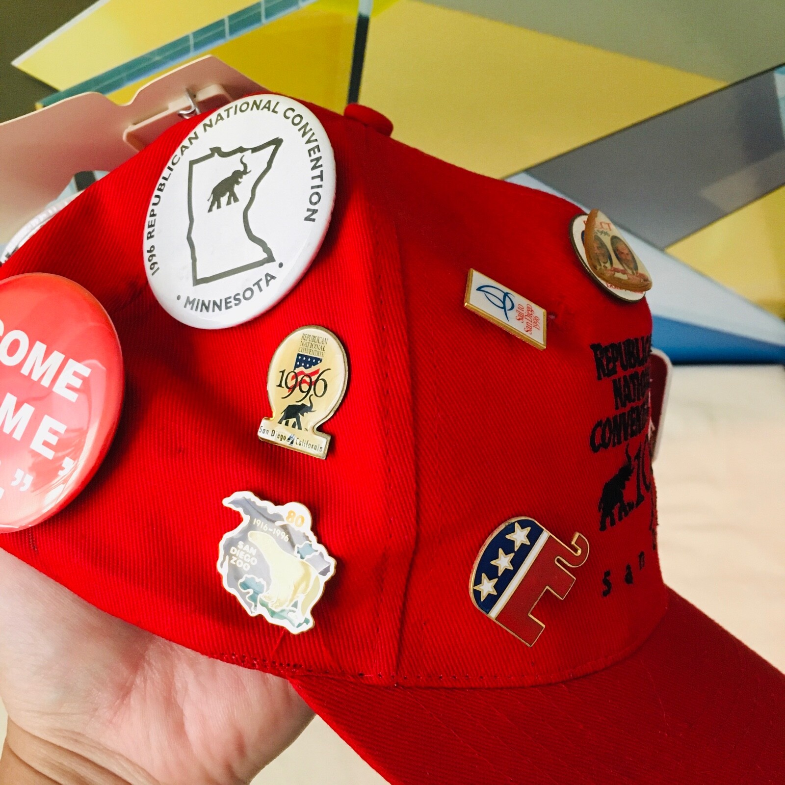 ’96 Republican National Convention Single Stitch Tee Cap Pins Buttons Movie Prop