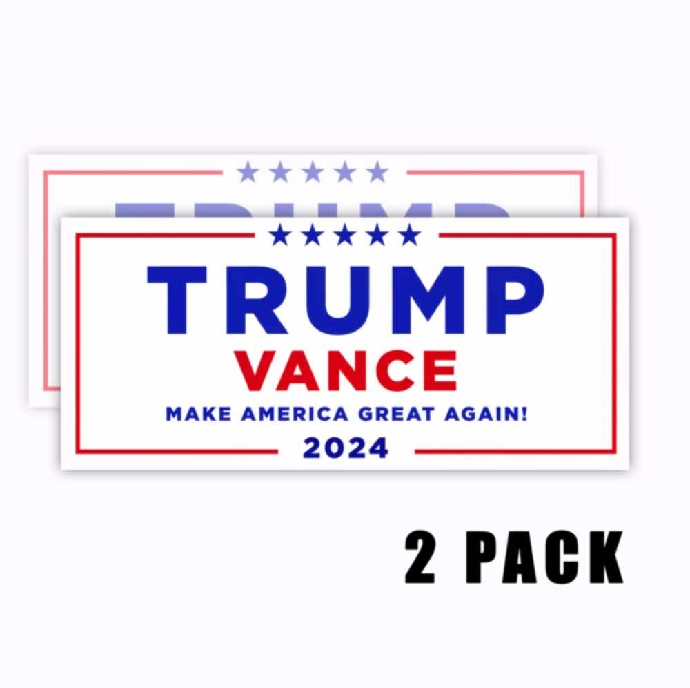 TRUMP VANCE 2024 Bumper Sticker | Vinyl | Water-resistant