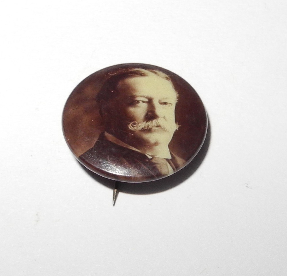 1908 William Howard Taft Political Campaign President Election Button 1/2″ Pin
