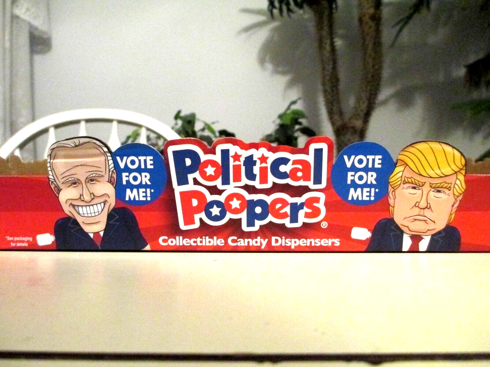 President Donald J Trump,Joe Biden, Political Poopers Candy Display Box 2020 vg