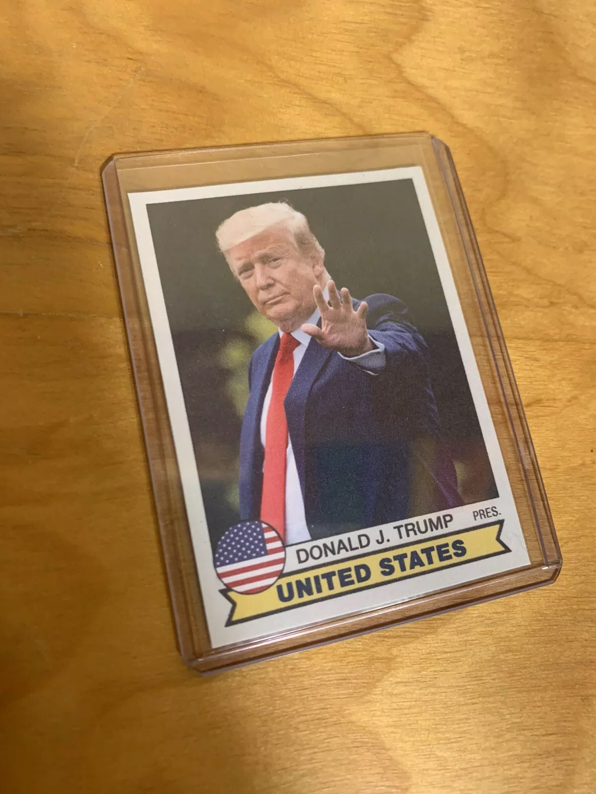 Donald Trump Novelty Custom 1979 Style Presidential Baseball Card GOP MAGA