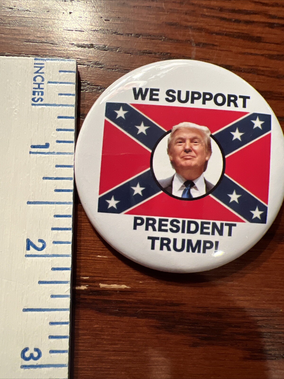 Donald Trump 2024 “We Support President Trump” Southern Button Pinback