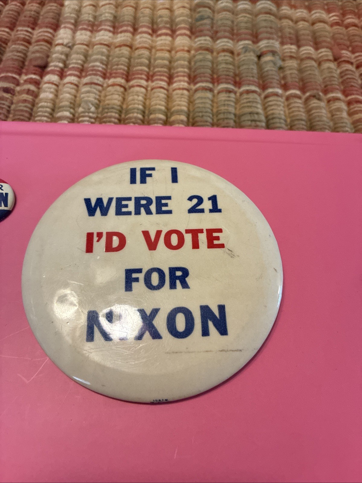 1960 Richard Nixon for President Button Pin Set (Both) Political Campaign