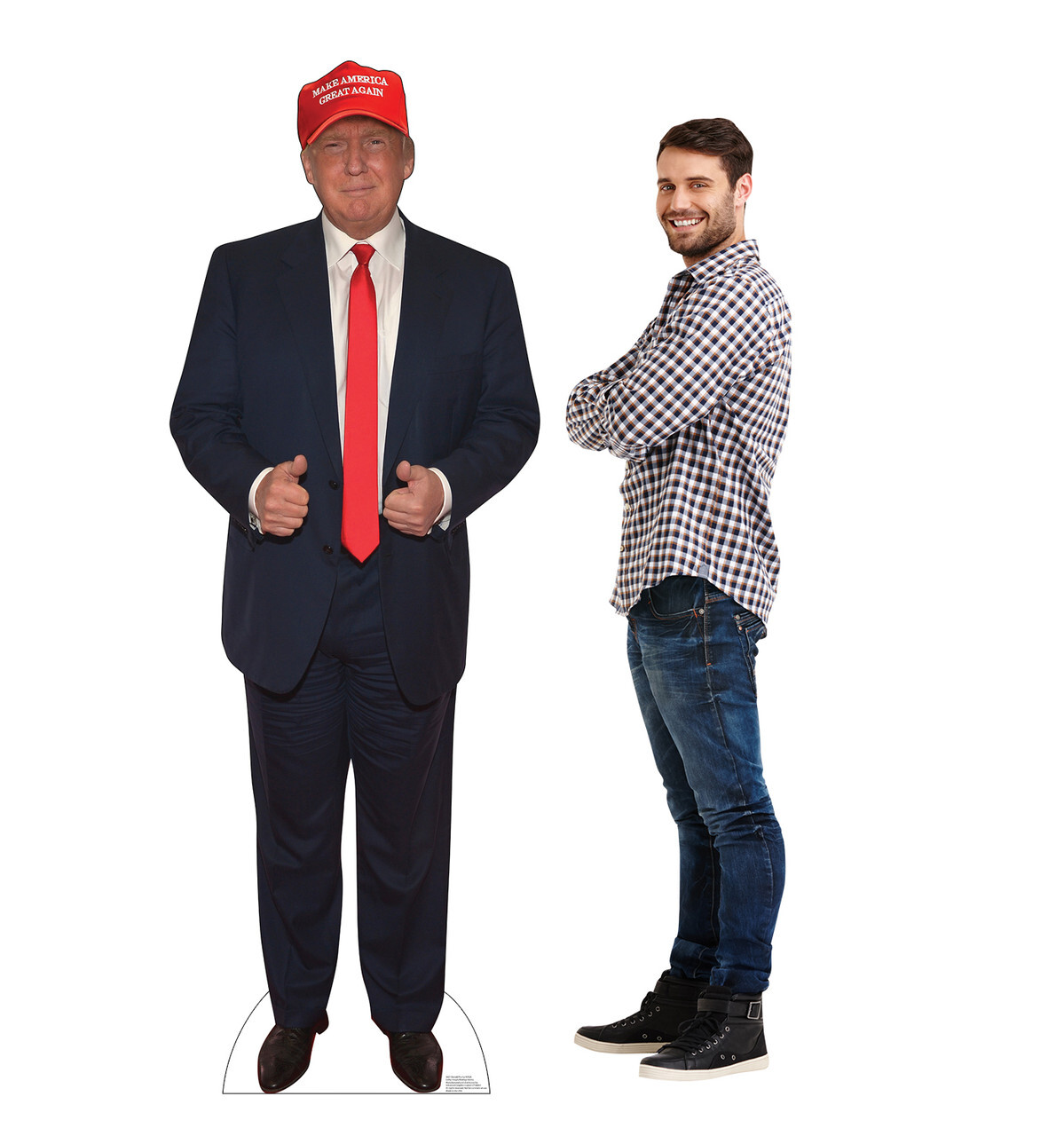 President Donald Trump MAGA Lifesize Cardboard Cutout Standups Standee Life Size