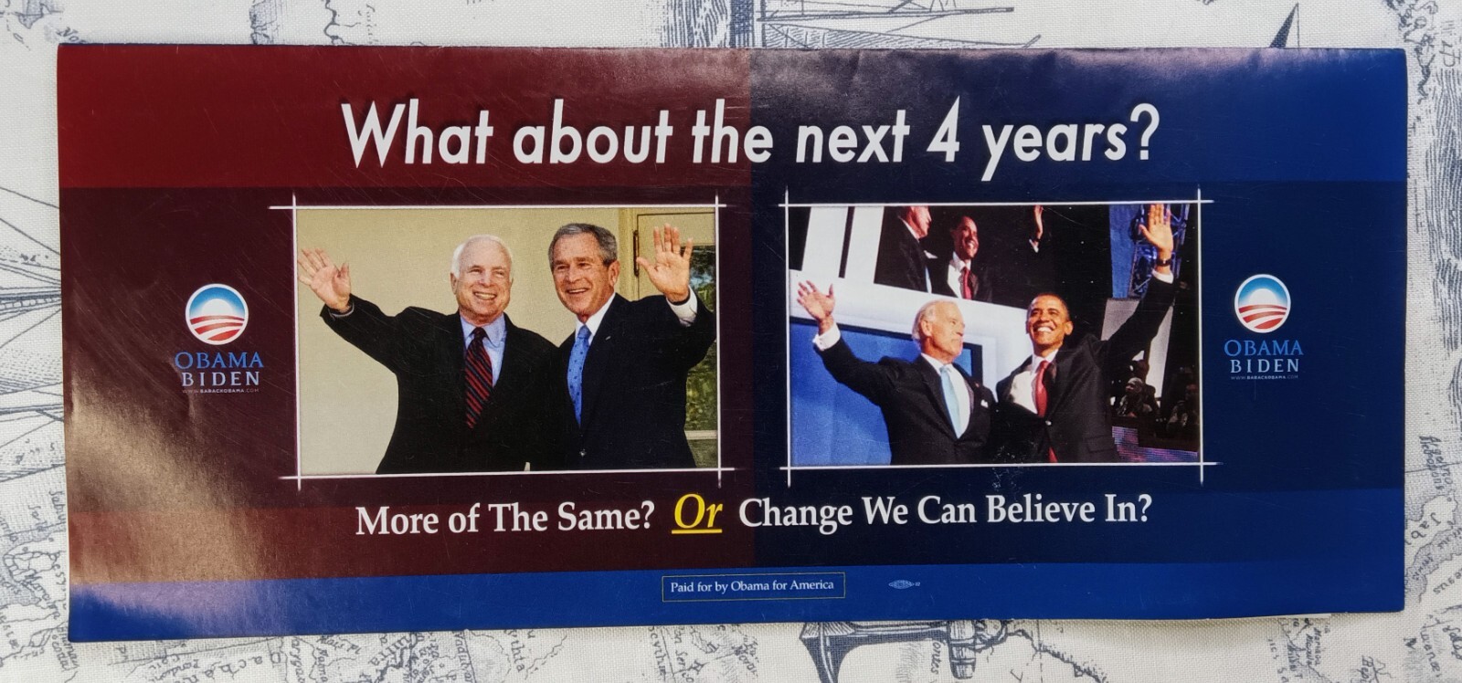 2008 Barack Obama Joe Biden Presidential Election Fundraising Pamphlet w/ Letter