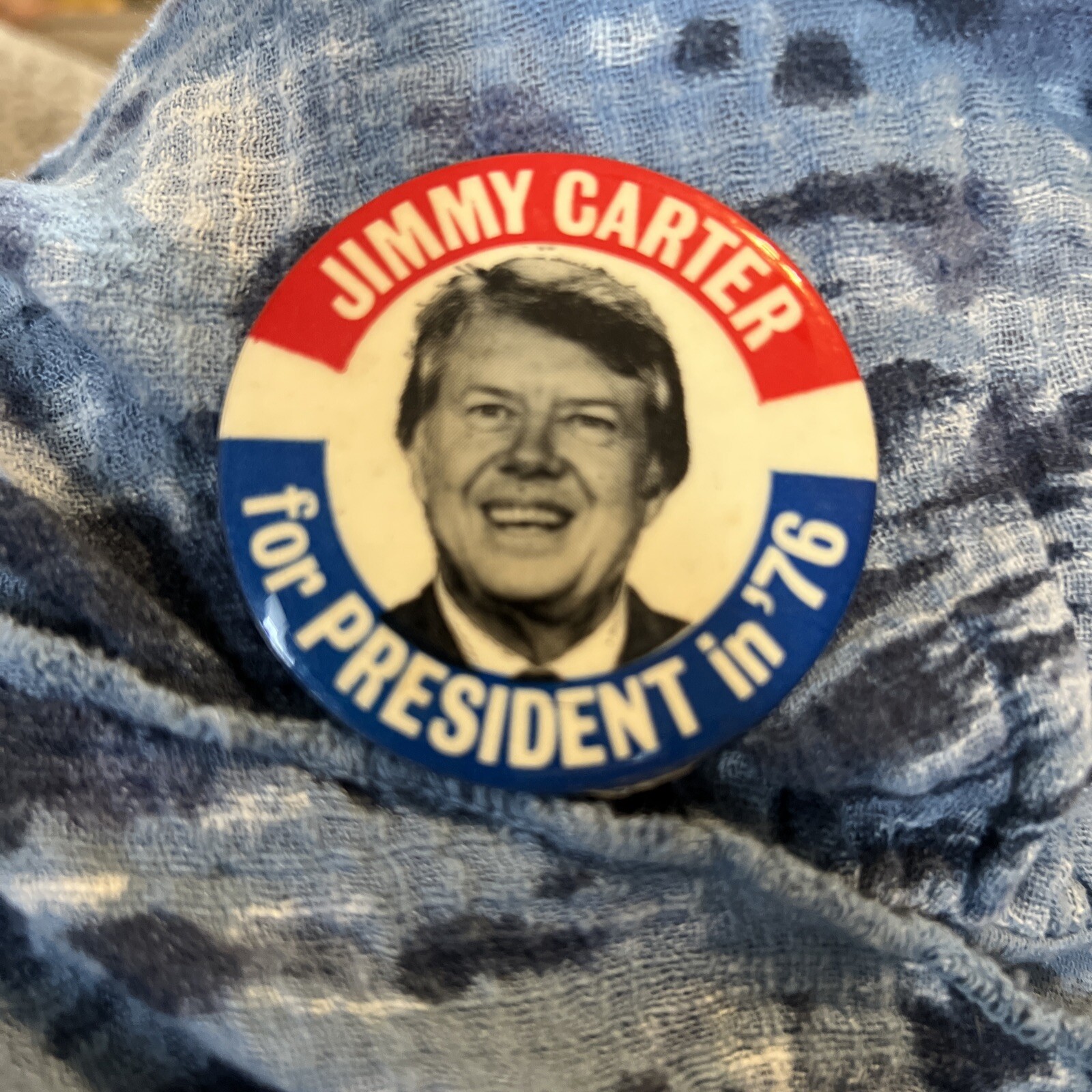 Jimmy Carter for President 1976 Campaign Button Pin Georgia Democrat Candidate