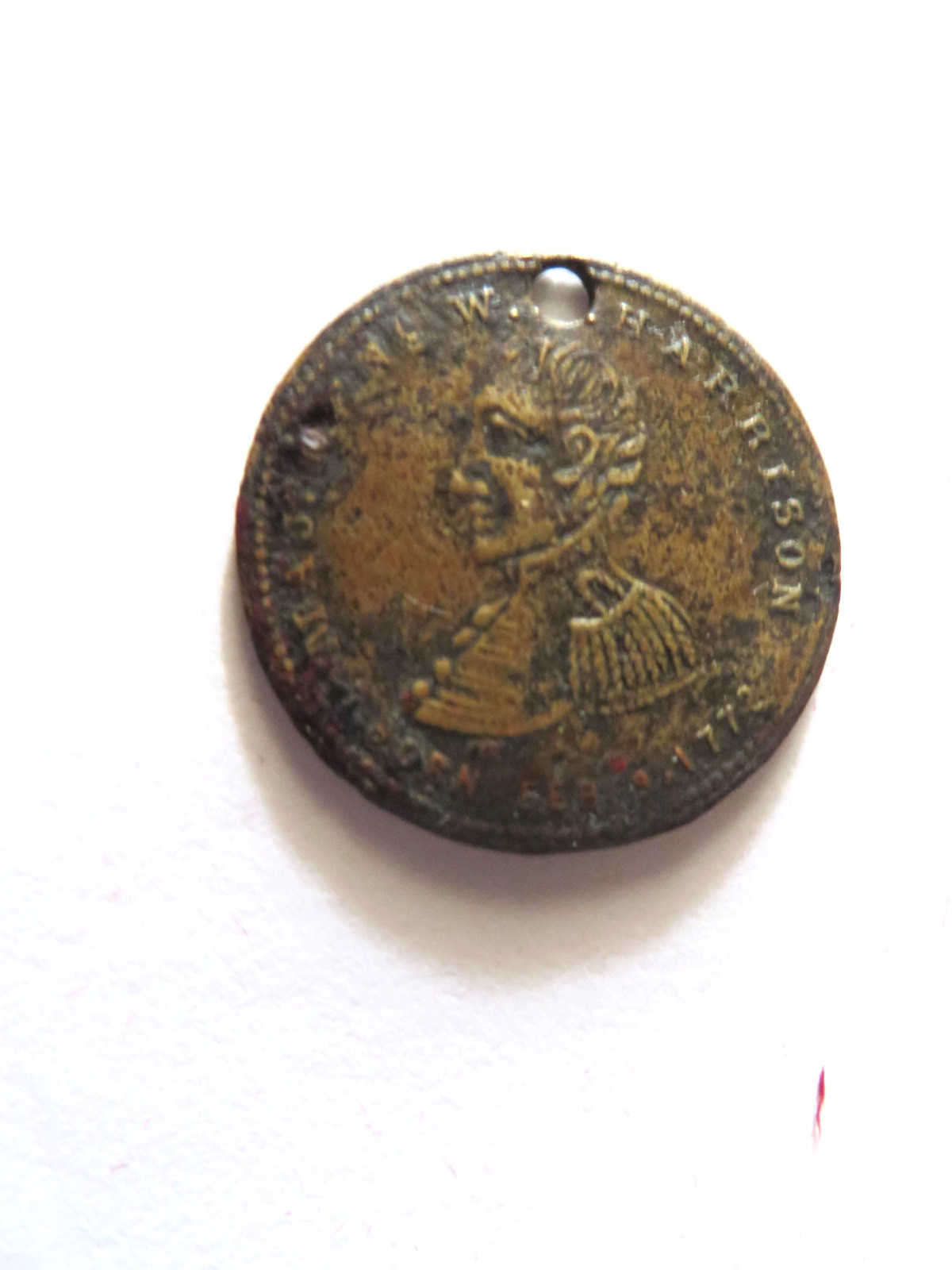 1840 William Henry Harrison Presidential Campaign Token or Medal Style #2