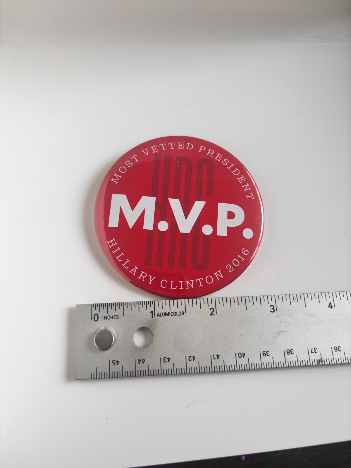 *RARE!* 2016 limited edition Hillary Clinton MVP Campaign Button