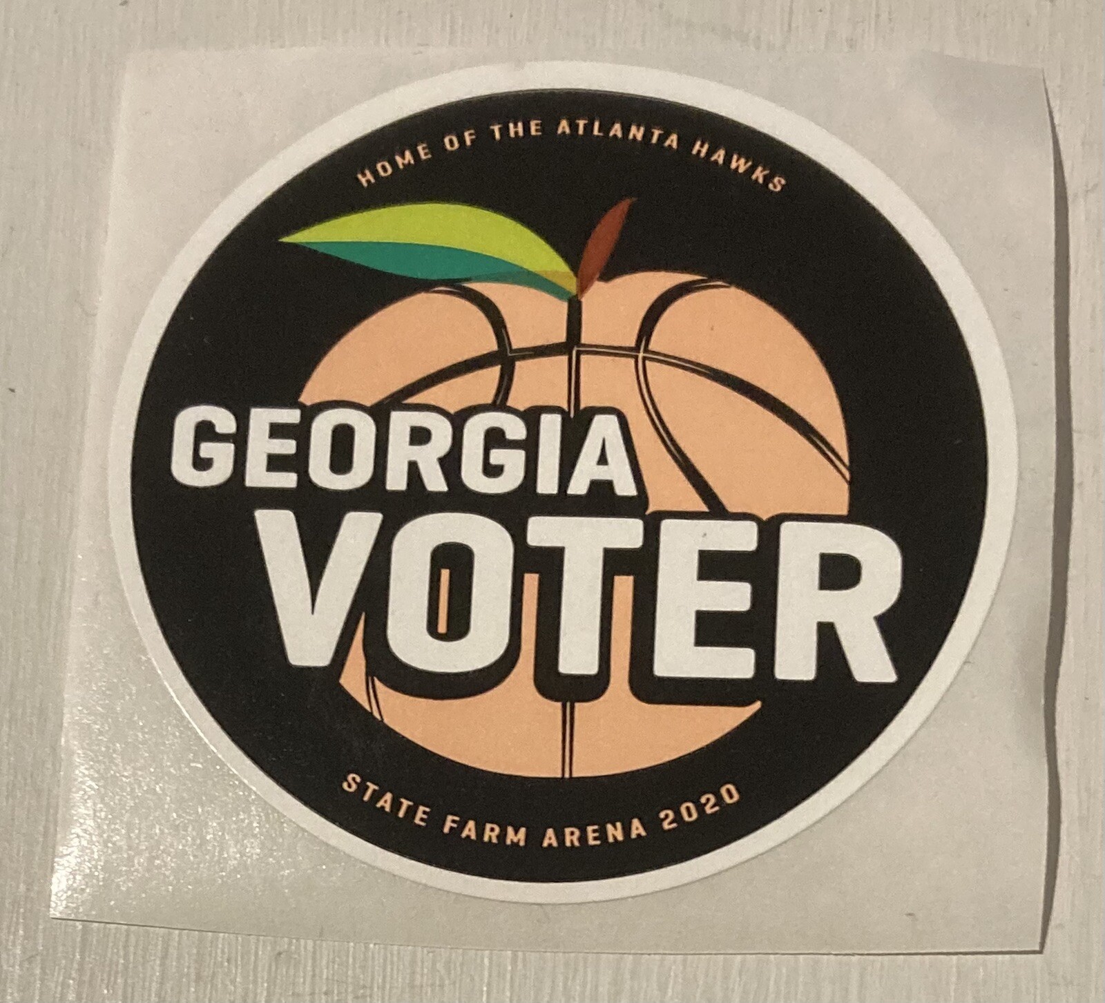 GA Georgia Voter 2020 State Farm Arena Atlanta Hawks NBA I Voted Sticker