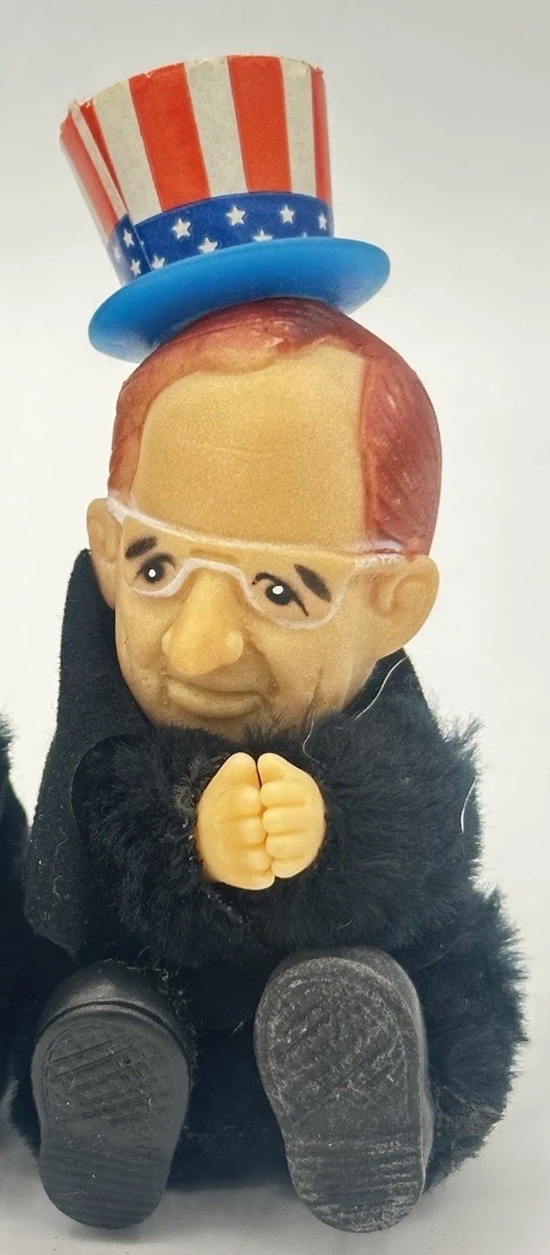 1988 Presidential Election Clip-On Grabber Plush Puppet George Bush
