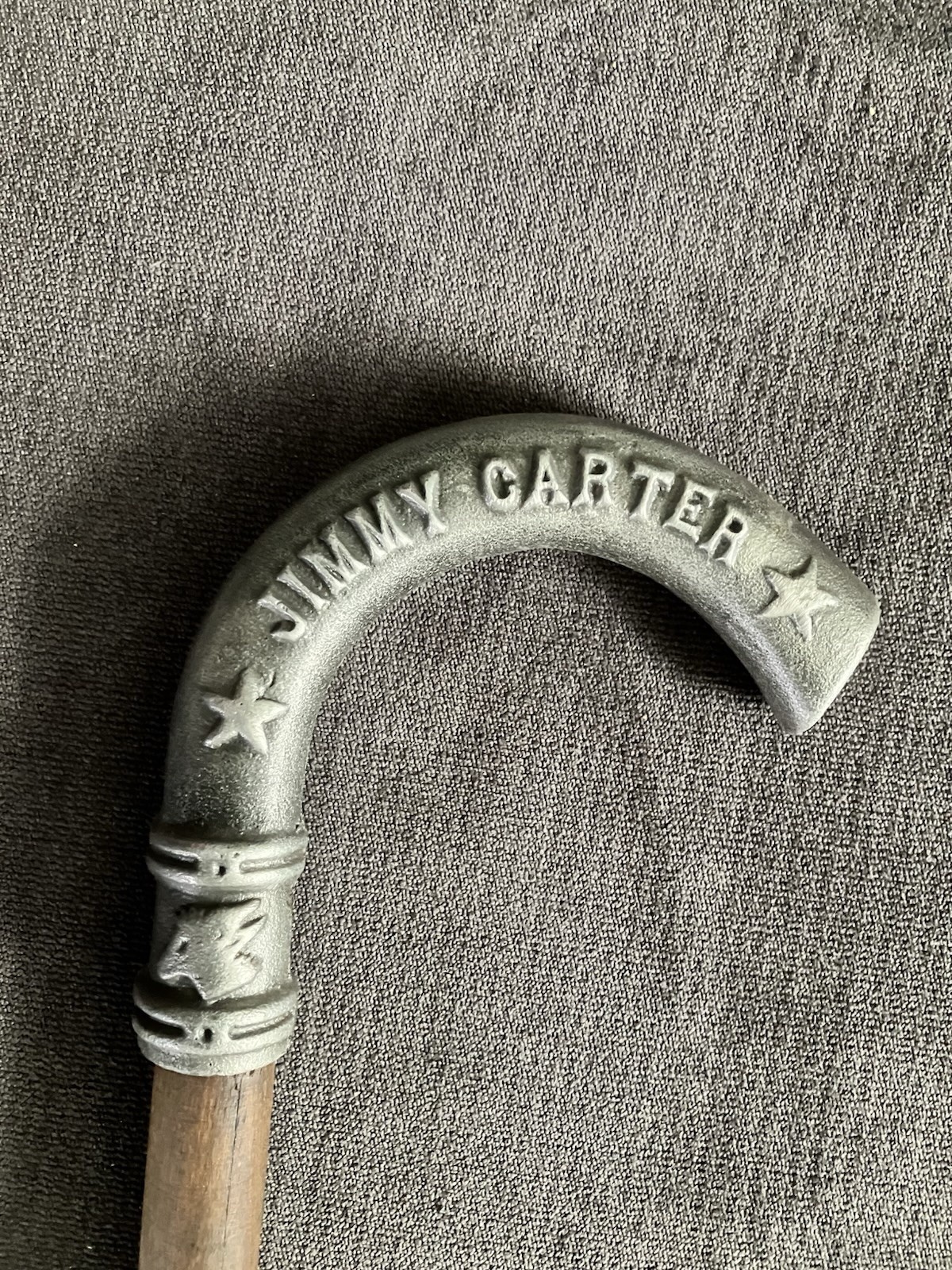 VINTAGE 1976 JIMMY CARTER PRESIDENTIAL CAMPAIGN CANE / WALKING STICK VG