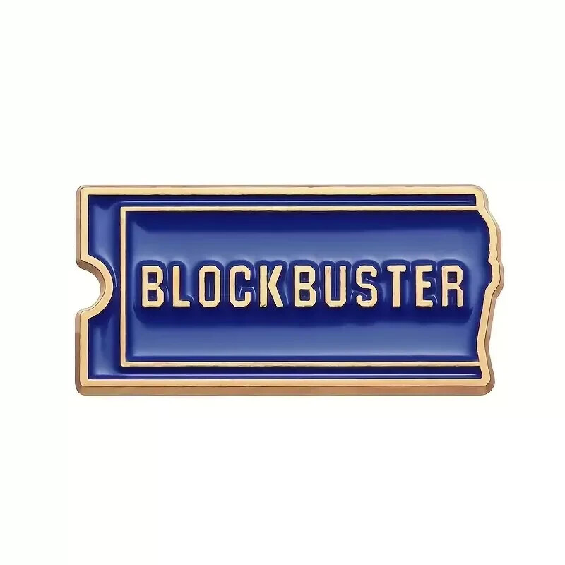 New – Blockbuster Pin – Vintage Retro Movie Rental – Nostalgic Rare Block Buster