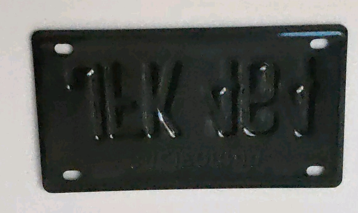 1963 John F. Kennedy JFK 464 Reelection Bicycle/Mini License Plate NOS-Free Ship