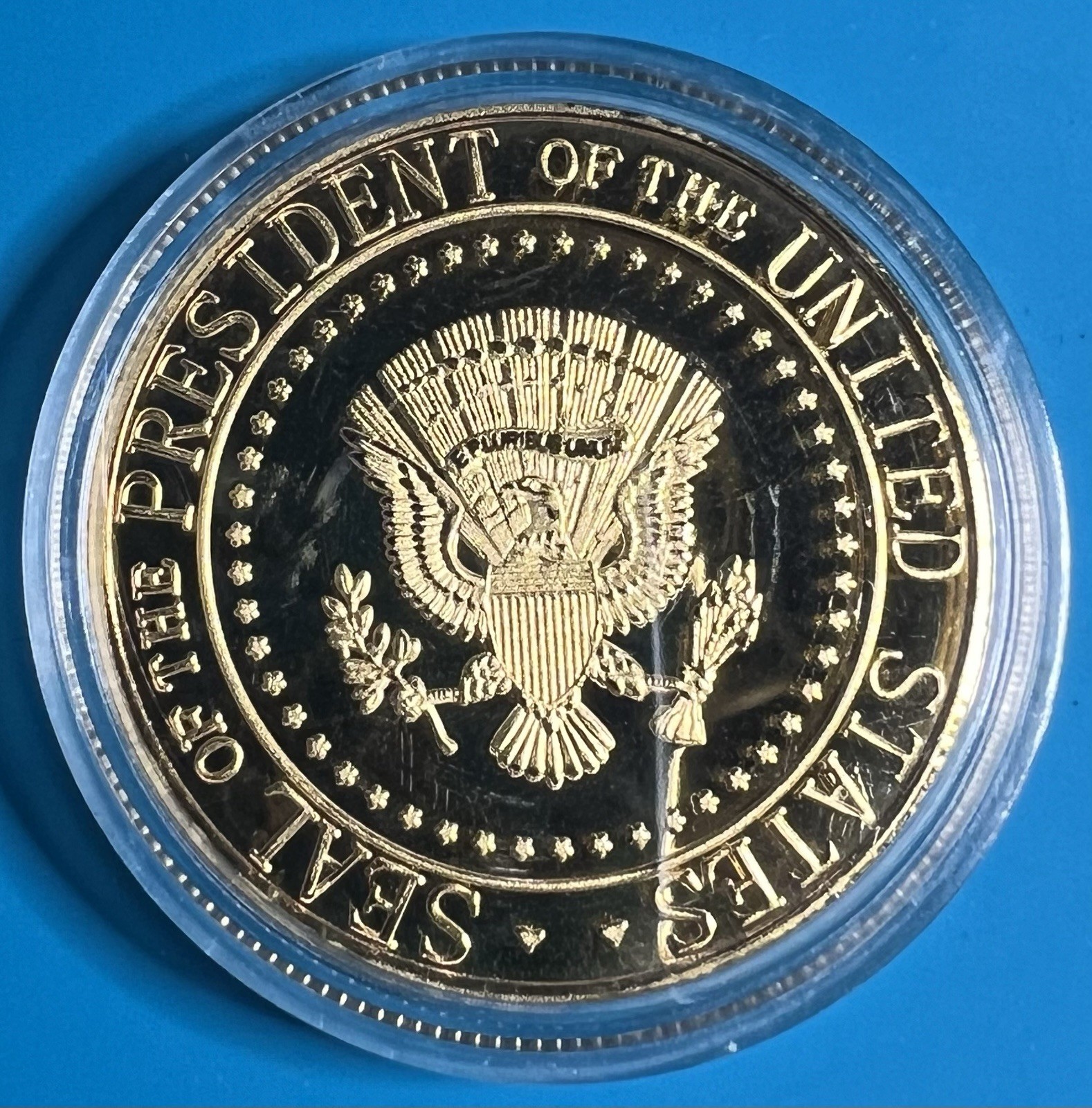2025-2029 🇺🇸 Trump “Second Presidential Term” Golden Token Challenge Coin USA