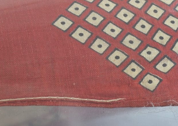 antique Republican 1888 Cleveland/ Thurman red political handkerchief original