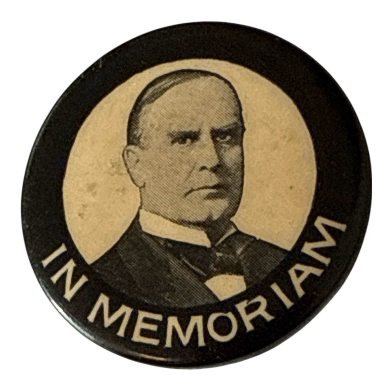 President Teddy & Franklin Roosevelt & McKinley Political Button 1.25″ Wishbone