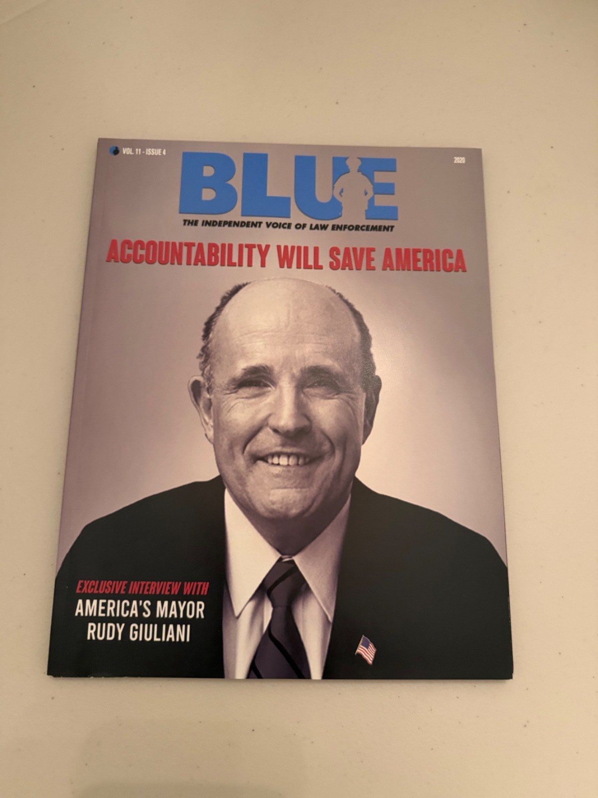 POLICE MAGAZINE RUDY GIULIANI “AMERICAS’S MAYOR” NJ-NY-FL & CT POLICE MAGAZINE