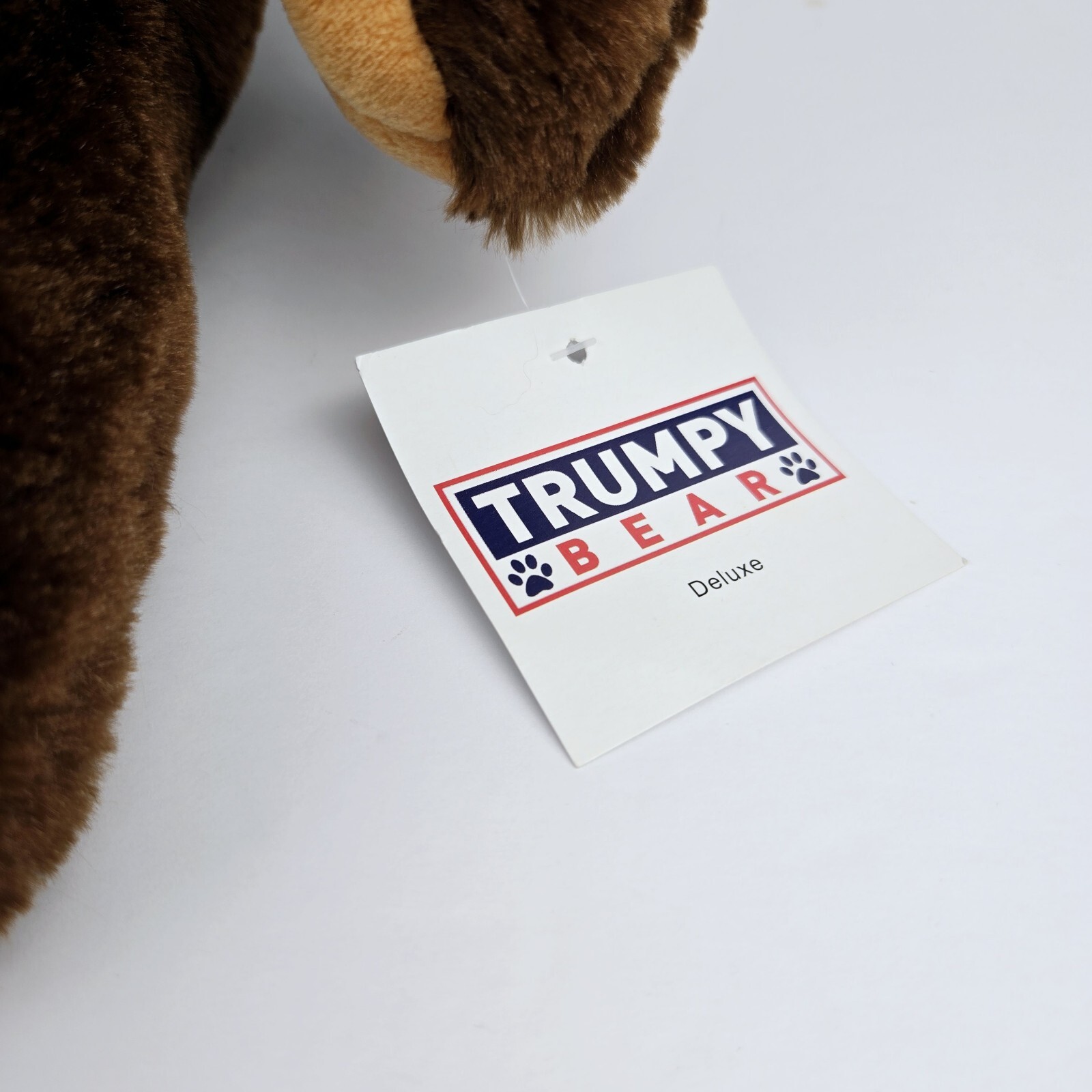 Donald Trump Teddy Bear Plush With American Flag 2017 Trumpy Bear Deluxe 22” NWT