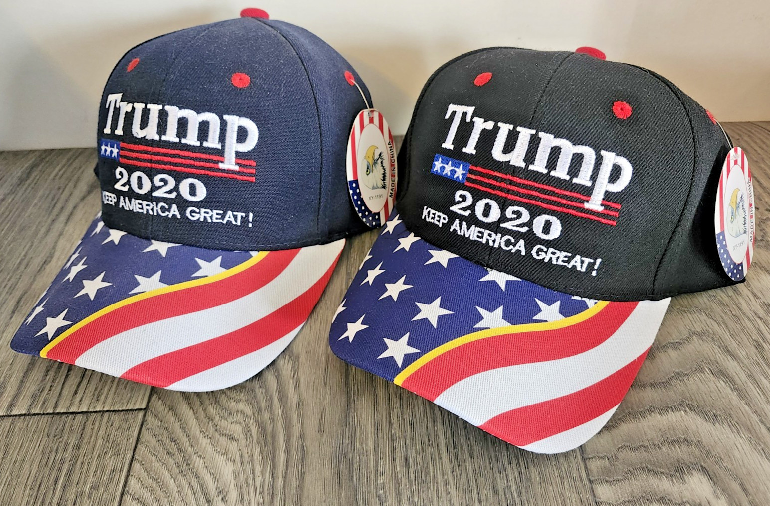 TRUMP 2020 Keep America Great! Hats w/Tags Adjustable