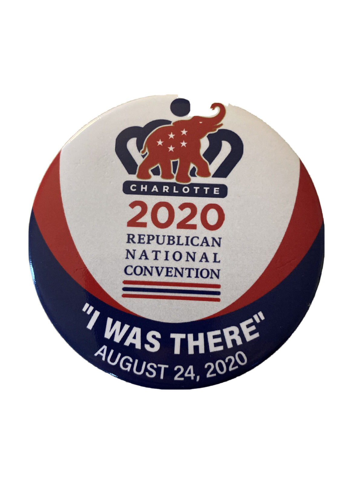 2020 Republican National Convention Donald Trump 3″ Button “I was there” Pin