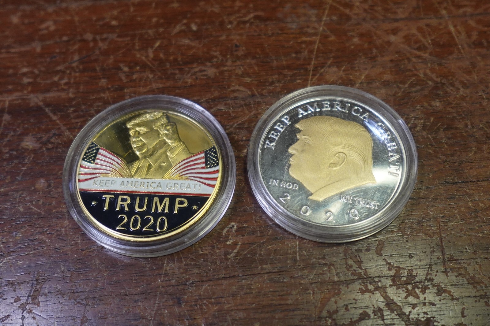 3-DONALD TRUMP 2-2020 SILVER GOLD PLATED 1 BRONZE 45 PRESIDEN KEEP AMERICA GREAT