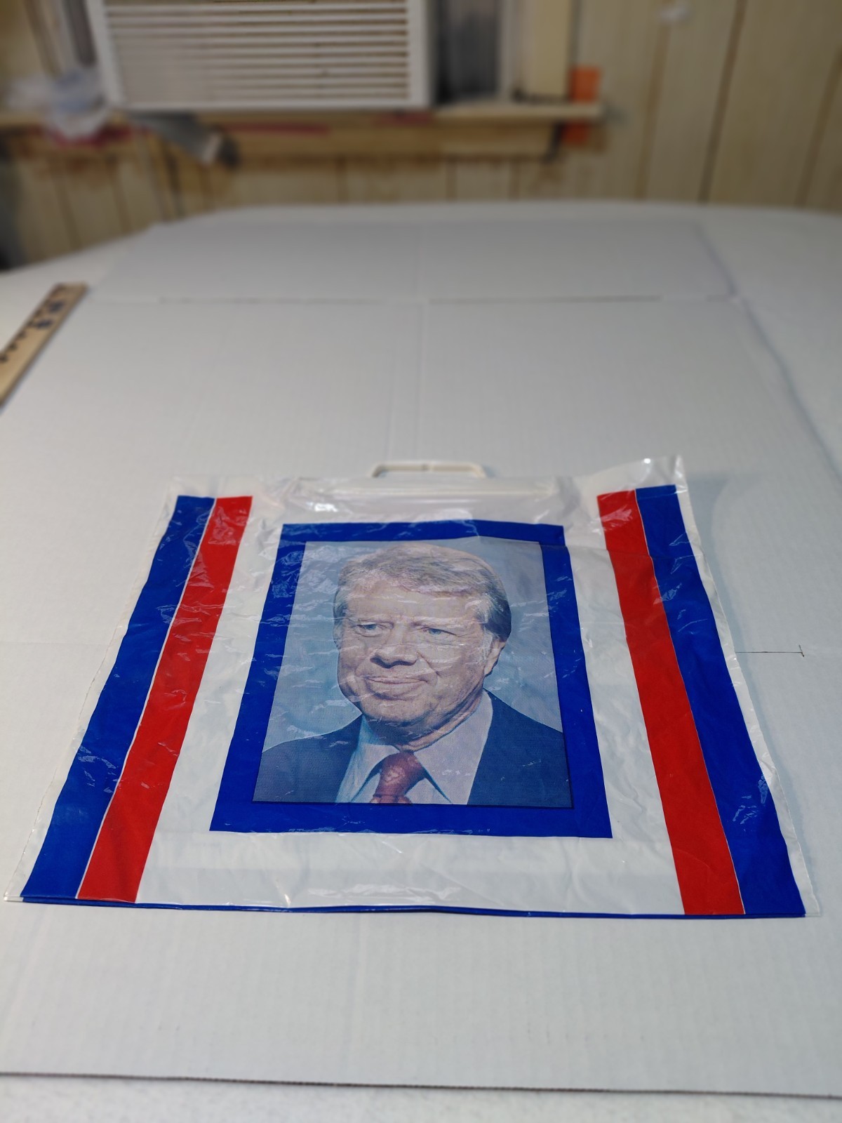 Jimmy Carter Plastic Shopping Bag UAW Region 3 Good Shape Good Colors