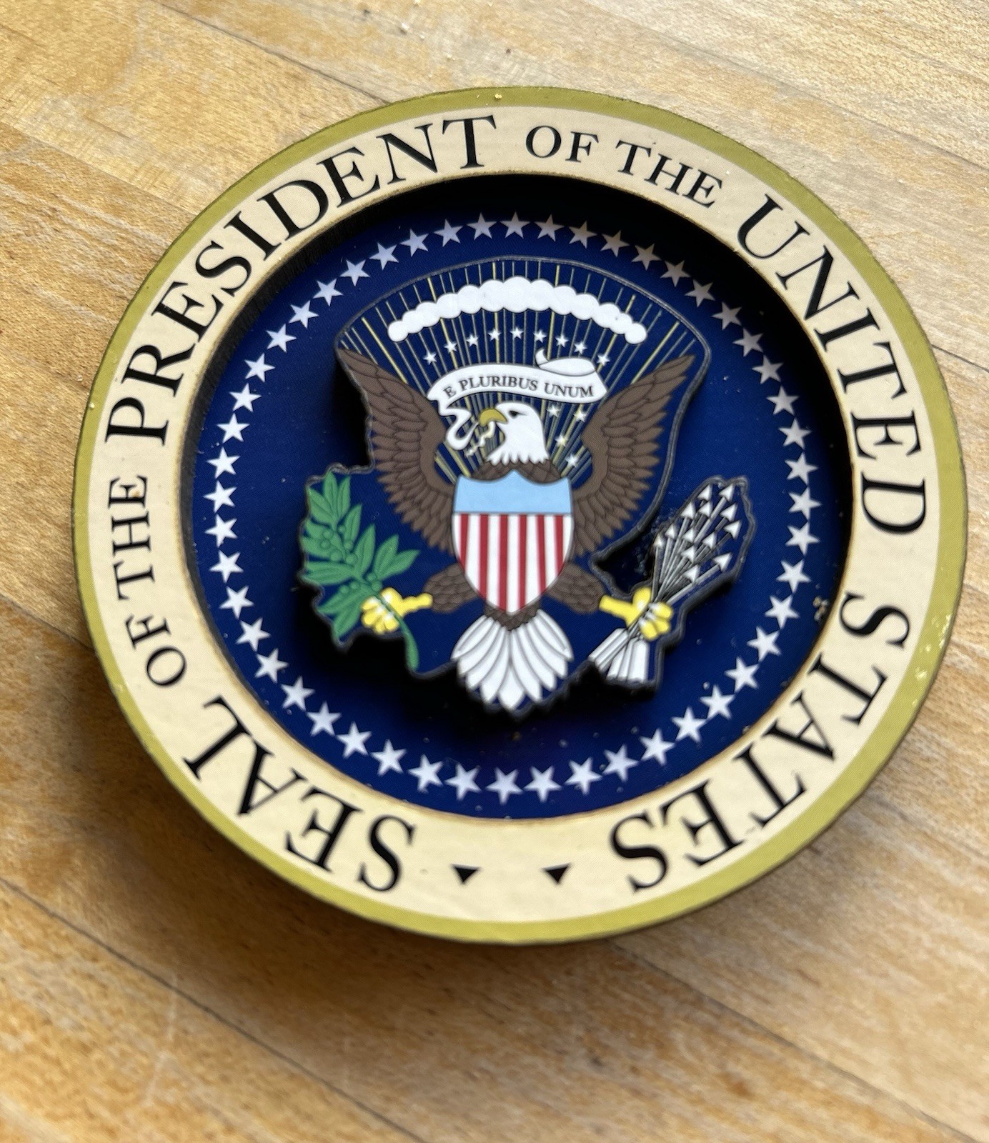 TRUMP WHITE HOUSE RED 2019 EASTER WOOD EGG PRES REPUBLICAN MAGA GOP PATRIOT NEW