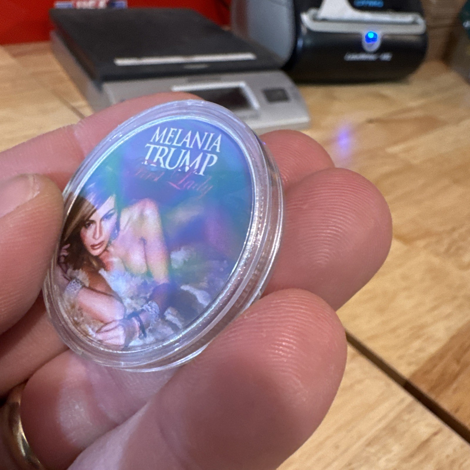 Melania Trump Coin NSFW MAGA Novelty Anti Biden Clinton Obama Collector NUDE