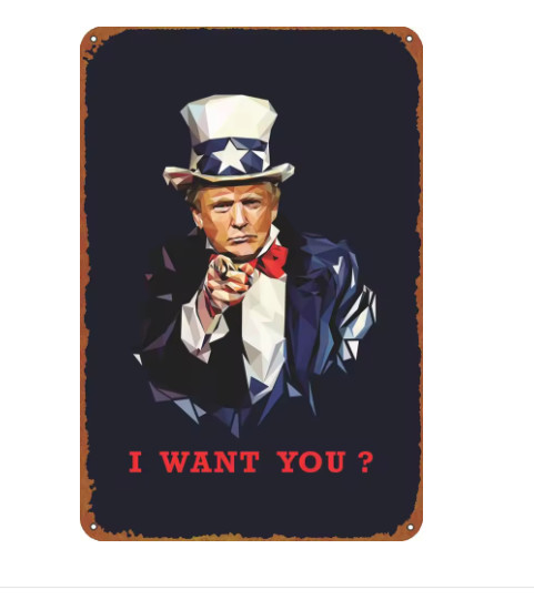 Trump Movie Poster Retro Metal Tin Sign Vintage Wall Design 40 x 30cm
