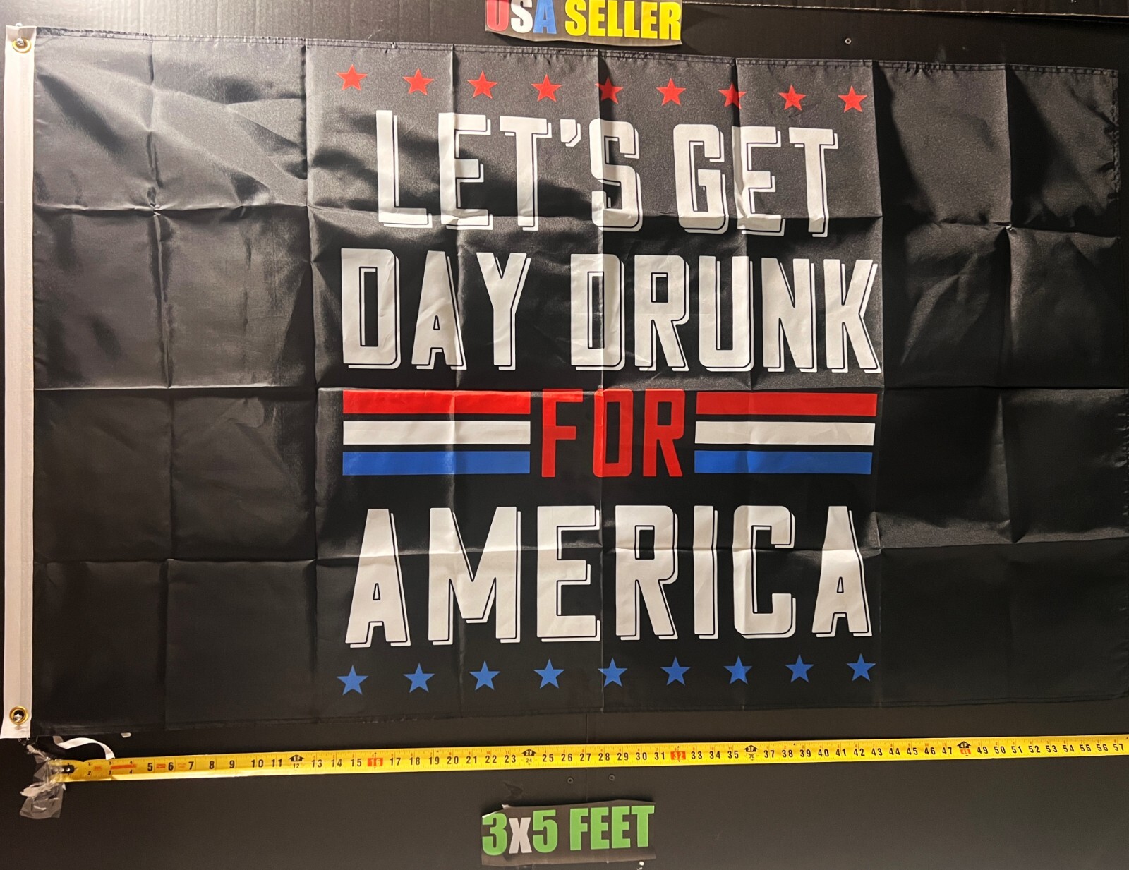 Beer Flag FREE USA SHIP 2 College Party Man Cave Dorm Room USA Banner Sign 3×5′