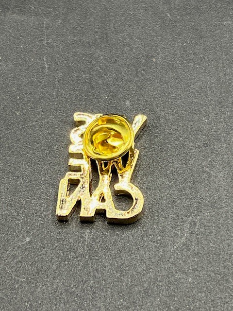 Yes We Can Barack Obama US Presidential Campaign Gold Cutout Hat Lapel Pin HTF
