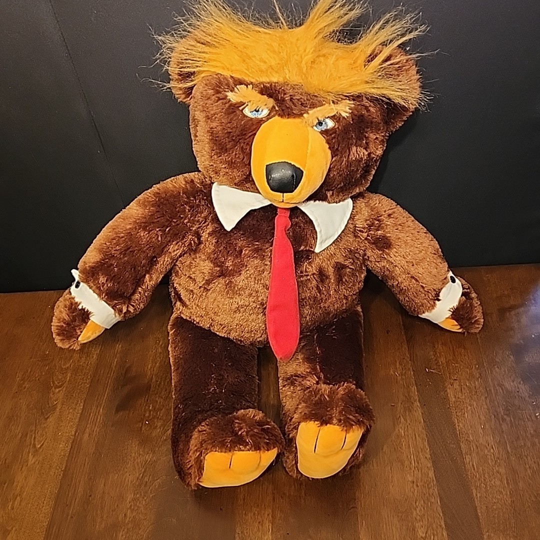 Donald Trump Trumpy Teddy Bear Original Authentic Deluxe 22″ Plush Flag