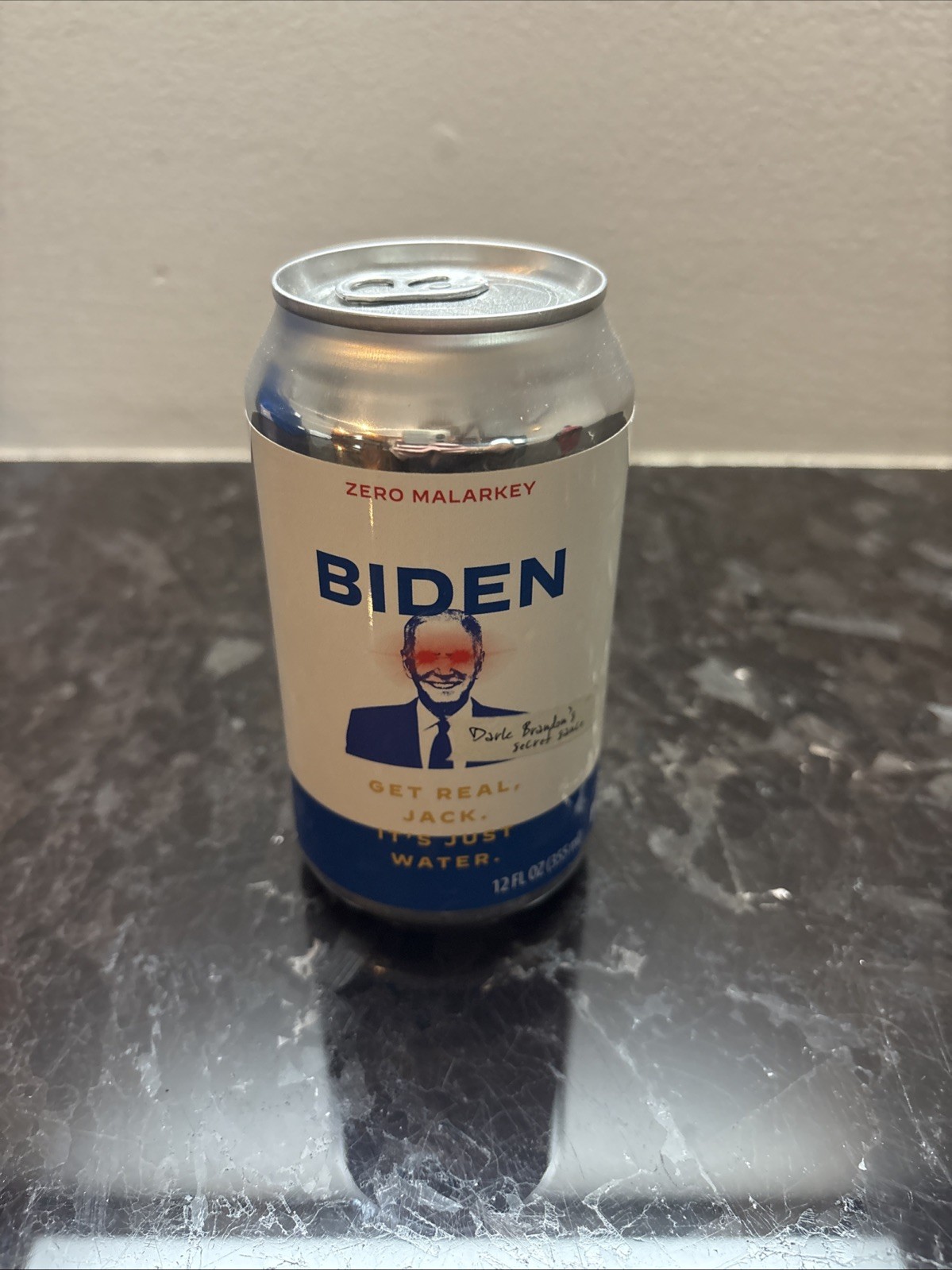 Joe Biden Dark Brandon Secret Sauce 2024 Limited Edition Zero Malarkey Water Can