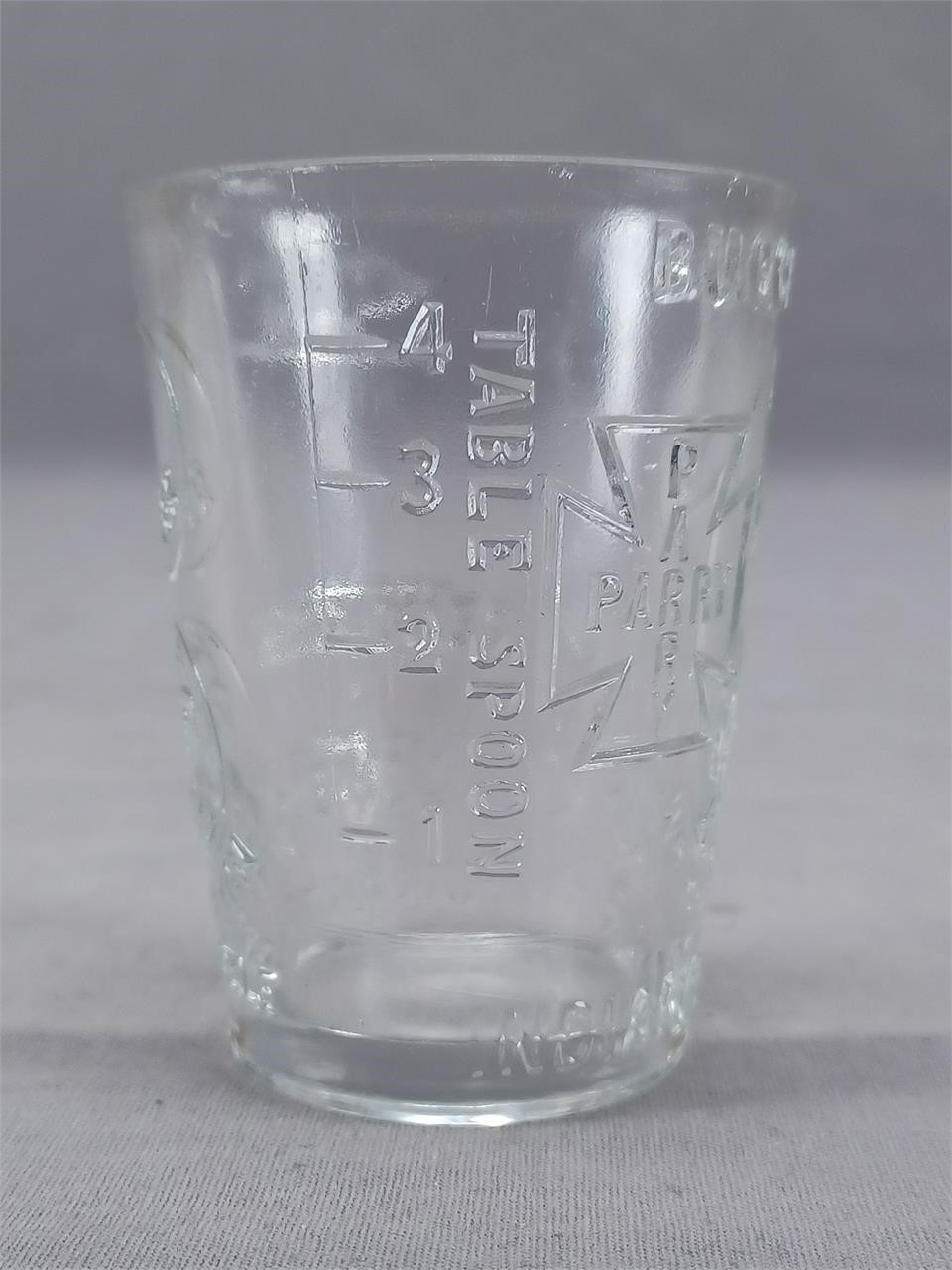 President Mckinley & Bryan Buggies Campaign Dose Glass Circa 1896
