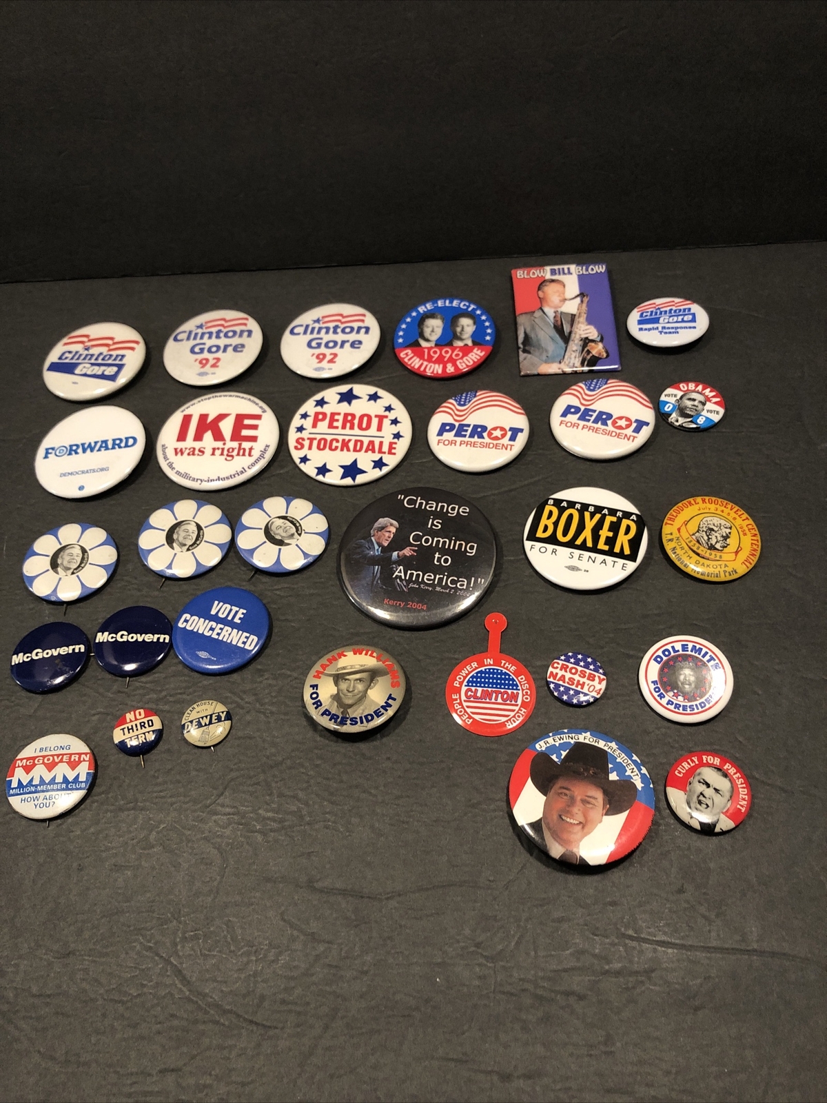 Vintage Political Campaign Buttons 1940s ’08 Some Joke Funny President See Pics