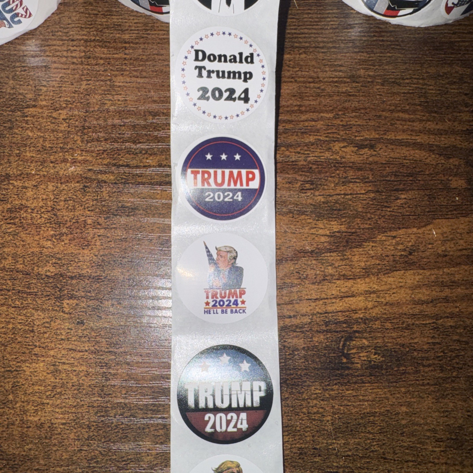 5 Rolls 2024 President Donald J Trump MAGA USA REPUBLICAN 1” Stickers 500 / Roll