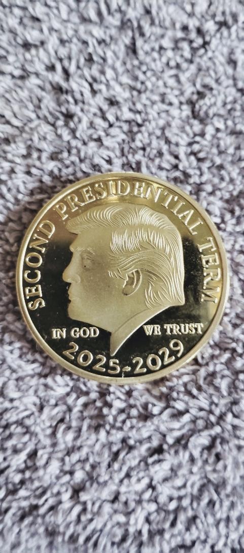 🦅 2025 – 2029 🇺🇸 Donald Trump Challenge Commemorative Coin 🪙 45/47 2nd Term!