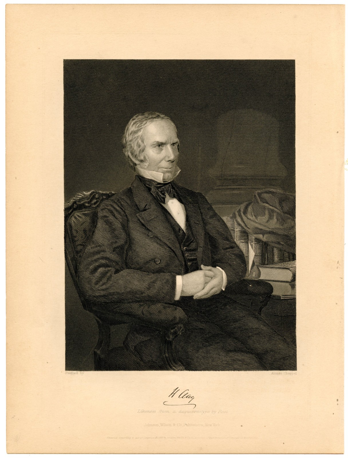 HENRY CLAY, US President Candidate/Secretary of State/Kentucky, Engraving 9927