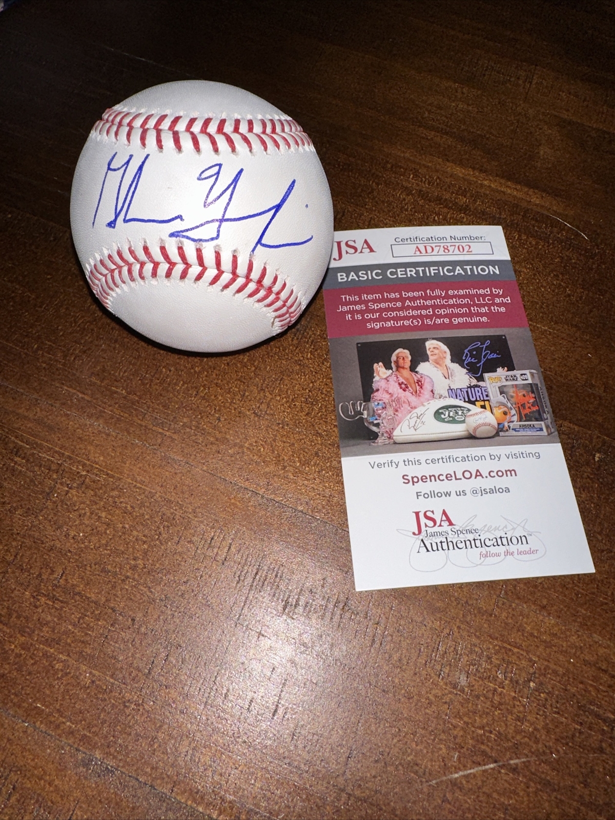 RARE Glenn Youngkin signed baseball Virginia Governor Republican PHOTO PROOF JSA