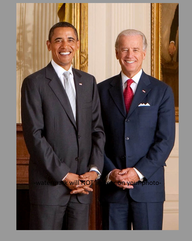 Joe Biden Barack Obama PHOTO Portrait President White House 5×7 2009 Joseph