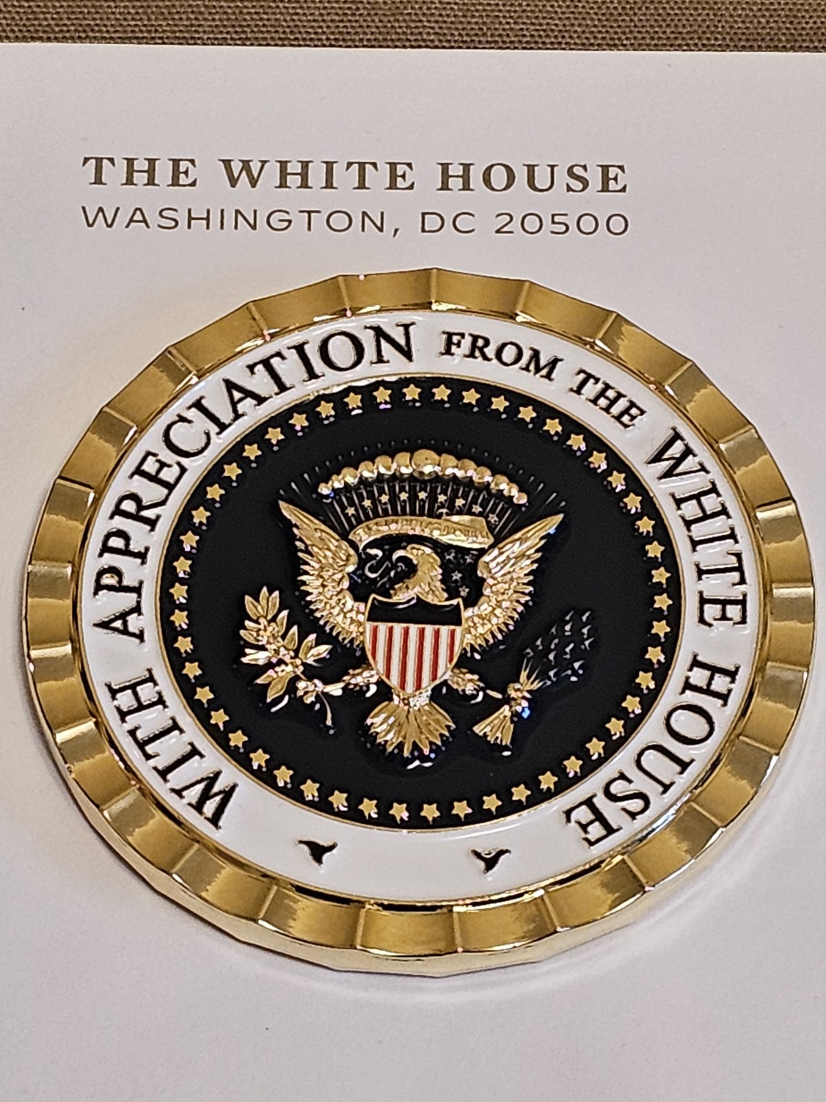 President 45&47 Donald J Trump Appreciation Coin 2.25 Inches~ WHMO Coin.