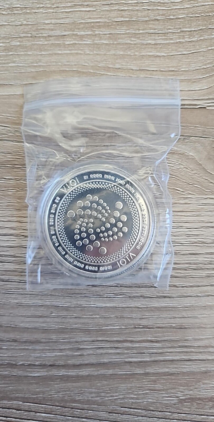 10x Coins MIOTA IOTA Iron Plated Collectible Crypto Coin in plastic case
