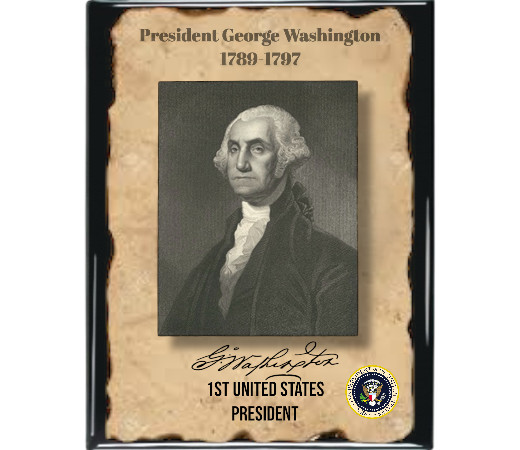 1st President George Washington Signed (Reprint 2025)