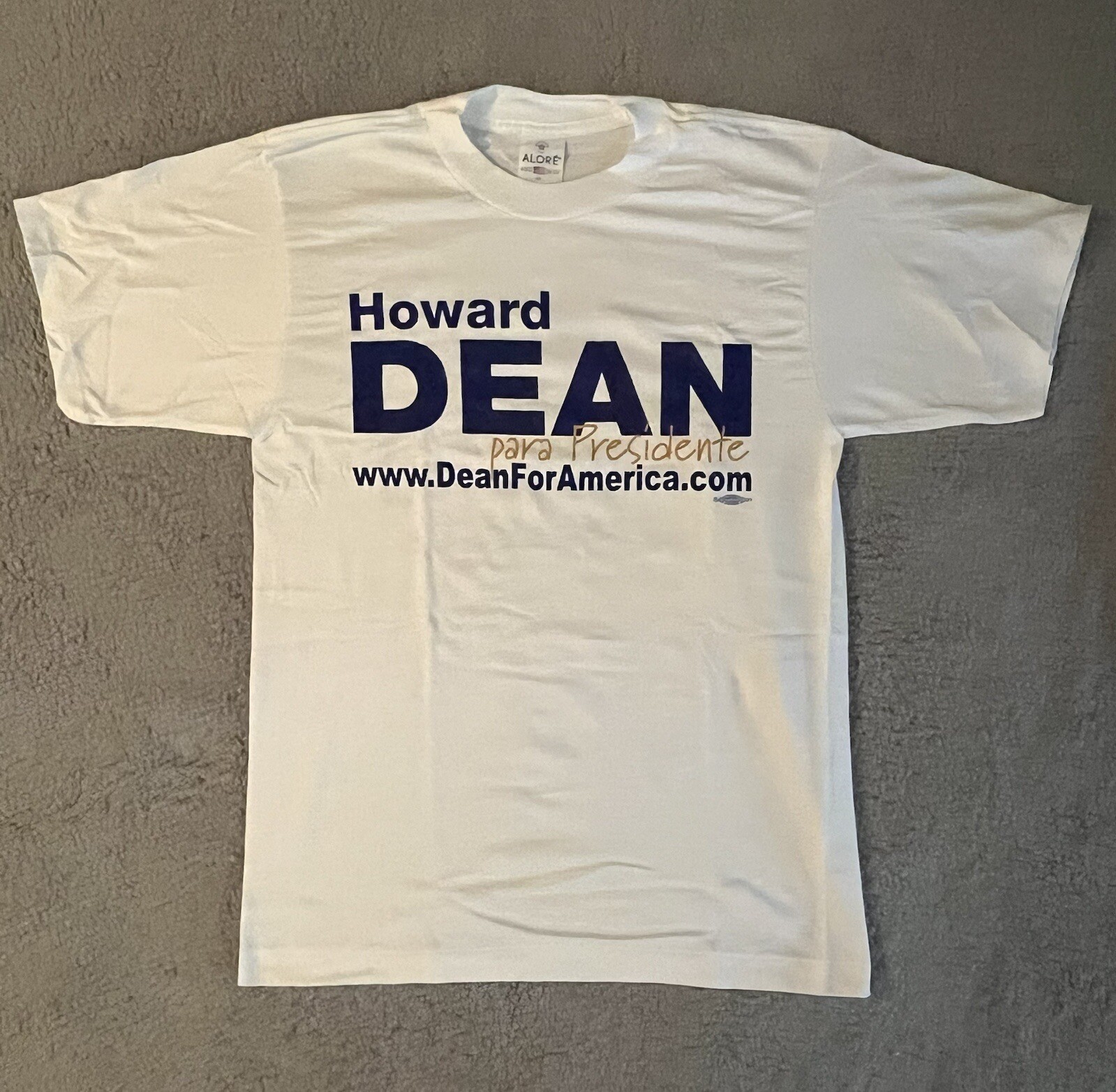 Howard Dean Para Presidente Campaign T Shirt Size Medium NEW