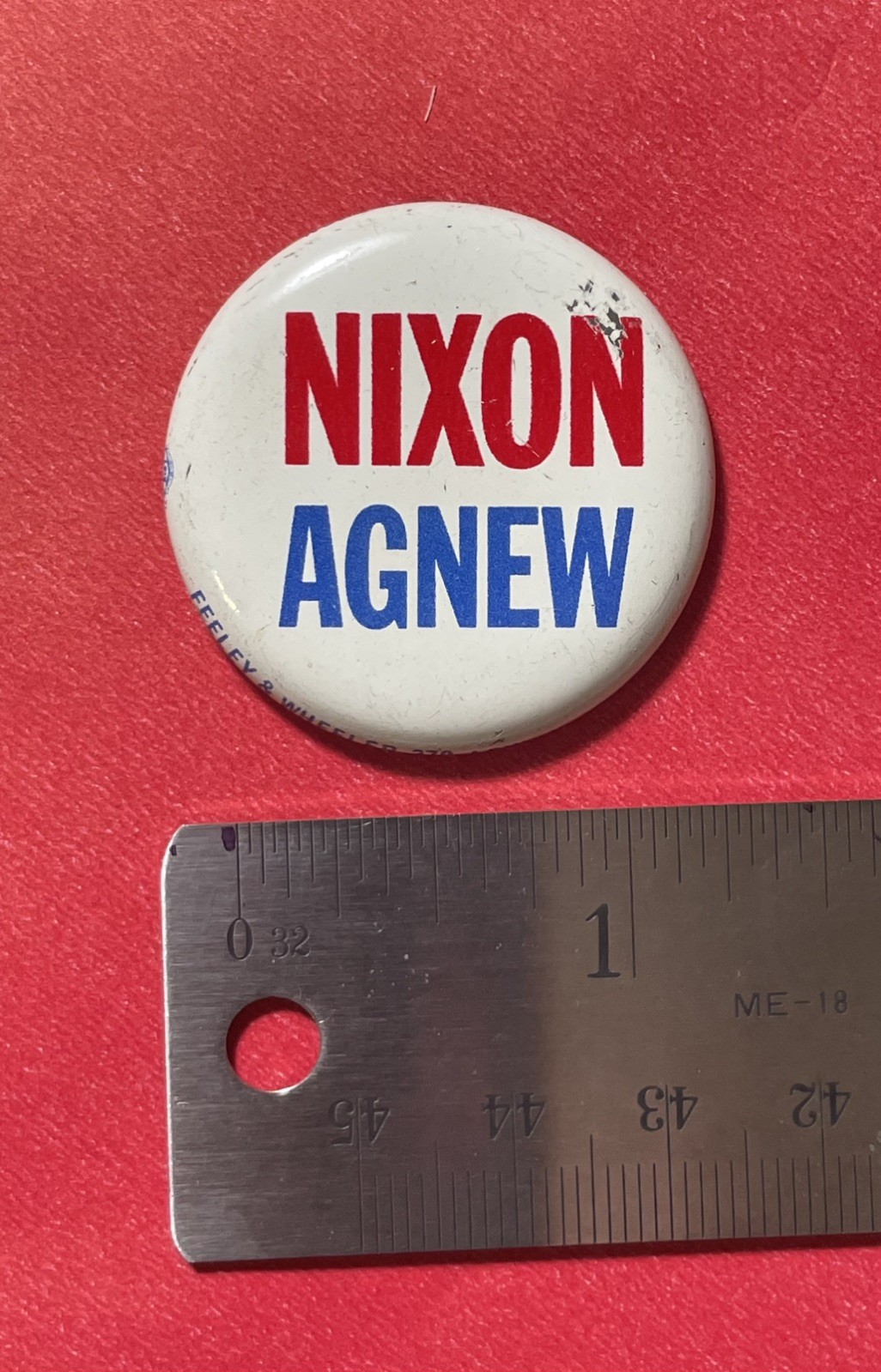 Button – Nixon / Agnew – 1.25″ Pinback – Presidential Election